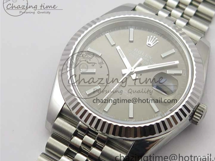 0102 New DateJust 41 126334 ARF 1:1 Best Edition 904L Steel Gray Dial on Jubilee Bracelet A2824 V Durable 3119
